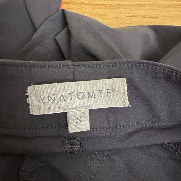 Anatomie Luisa Stripe Pants Womens Small Black Travel Stretch Lightweight 26" - Picture 9 of 12